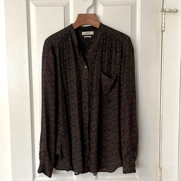 Isabel Marant Etoile Multicolour Pattern Blouse - Picture 1 of 5